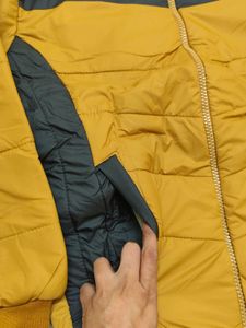 Stylish Yellow Puffer Jacket