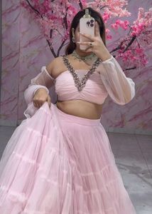 Elegant Pink Lehenga Choli Set