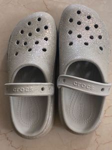 Sparkly Grey Crocs Clogs