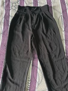 Black Wide Leg Trousers