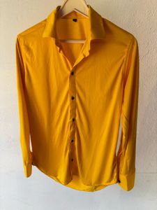 Men's Solid Color Button-Up Shirt