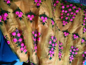 Vibrant Orange Embroidered Lehenga Choli Set