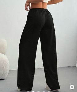 Black Wide Leg Lounge Pants