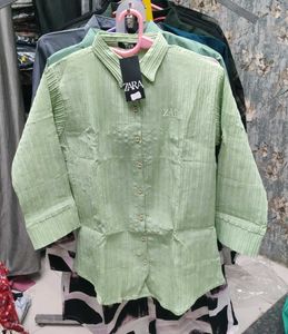 Zara Green Shirt