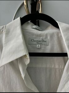 Christian Dior unisex striped button up shirt