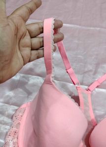 Victoria secret Pink Lace Trim Bra