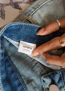 Savana Light Blue Straight Fit Jeans for Women |