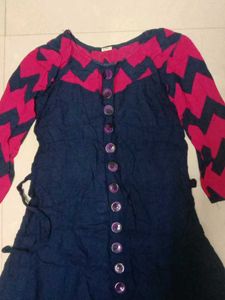 Stylish Blue & Pink Kurta