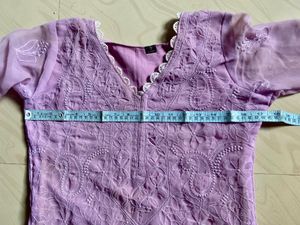 Beautiful Lavender Kurta Set