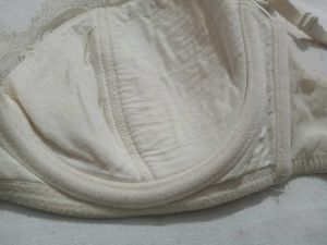 imported Satin Lace Trim Bra