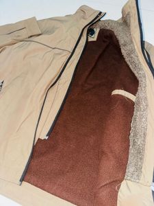 Men's Beige Full Sleeve Jacket