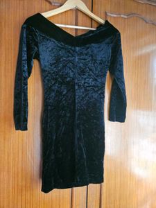 Ruched Off Shoulder Velvet Top