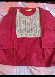 Beautiful Maroon Kurta Set