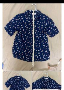 Cute Navy Floral Top