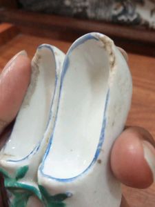 vintage Ceramic Shoe victorian age