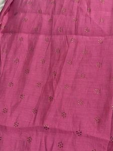 Pink Embroidered Kurta