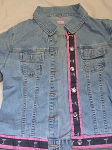Denim Jacket with Cocktail Ribbon