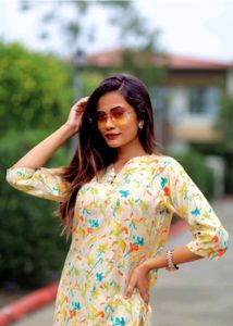 Co-Ord Set In Foral Print