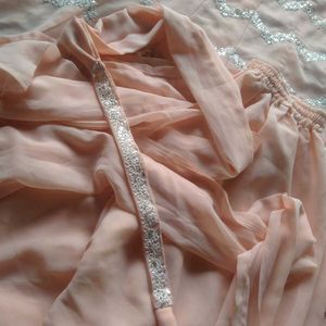 Peach Sharara Suit