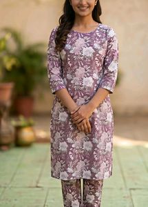 Floral Kurta Set (kurti+pant)