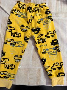 Cute Yellow Car Print Pants