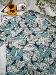 Stylish Leaf Print shirt🫶🏻