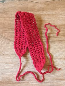 Crochet Red Hairband