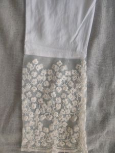 White Straight Pant/Trouser For Kurti