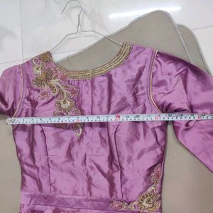 Elegant Lavender Anarkali Gown