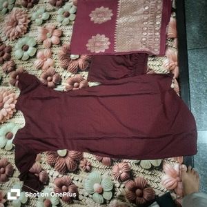 Beautiful Maroon Kurta Set with Dupatta