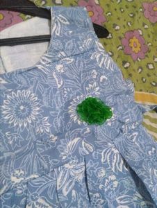 Cute Blue Floral Baby Dress