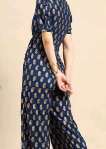 Stylish Paisley Print Jumpsuit