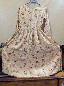 Floral Print Maxi Dress with leggie