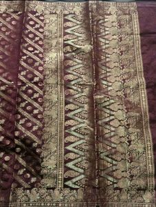 New Maroon and gold saree