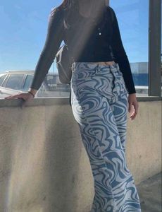 H&M Divided Swirl Print Jeans | Size 30