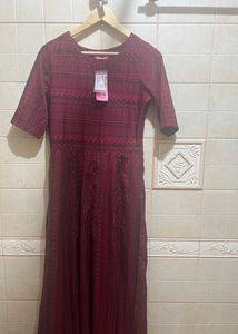 Maroon Long Dress For Women