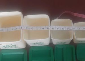 Vintage Canister Set - Opaque Plastic