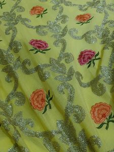 Beautiful Yellow Embroidered Lehenga Choli
