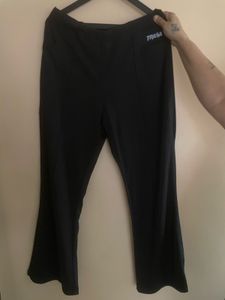 TRASA Black Flare gym Pants