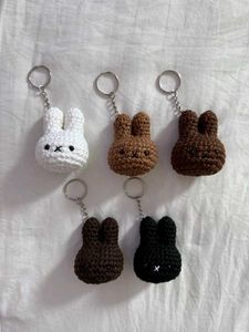 Handmade Crochet Bunny Keychain
