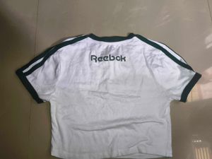 White Sports Club Cropped Ringer crop top