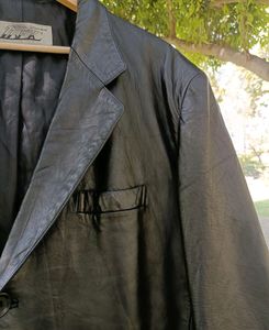 OVERSIZED LEATHER BLAZER (UNISEX)