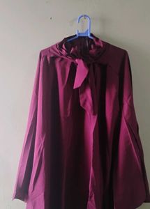 Elegant Maroon Skirt