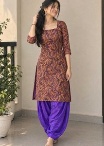 Printed Kurta with Patiala Pants