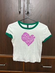 Cute Heart Graphic baby Tee