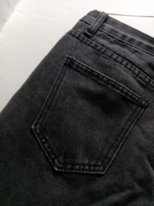 Stylish Charcoal Grey Denim Jeans