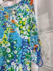 Colorful Patterned Tunic Top