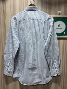 Marks &amp; Spencer White Blue Formal Striped Shirt
