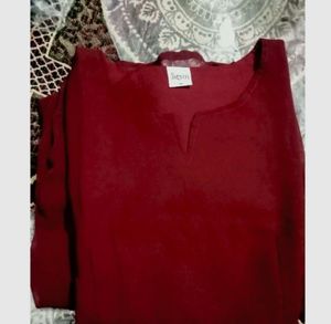 Chic Red Kurta
