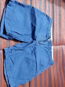 Men's Blue Casual Shorts
